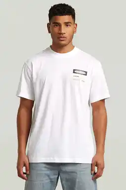 Wehkamp G-STAR regular T-shirt wit aanbieding