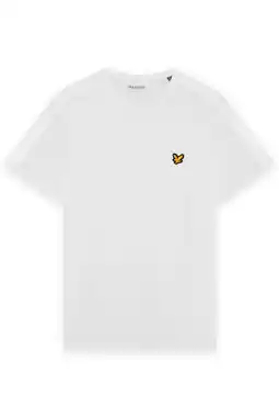 Wehkamp Lyle & Scott regular T-shirt wit aanbieding