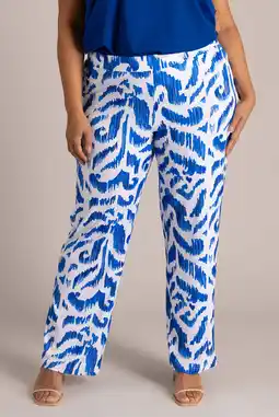 Wehkamp Colletta regularwaist flared broek blauw aanbieding