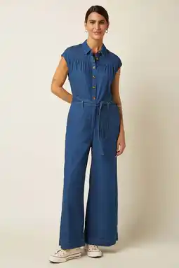 Wehkamp King Louie jumpsuit medium blue denim aanbieding