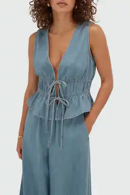 Wehkamp JOSH V top medium blue denim aanbieding