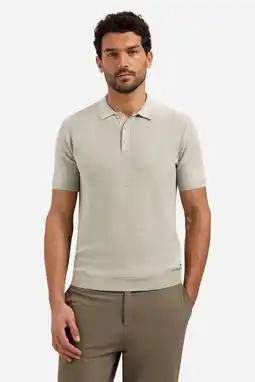 Wehkamp No Excess regular polo gebreid zand aanbieding