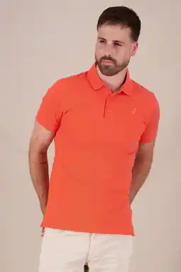 Wehkamp A fish named Fred regular polo koraalrood aanbieding
