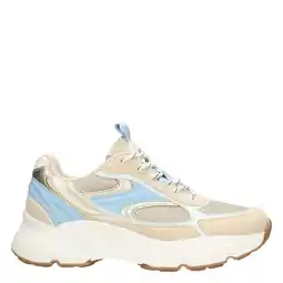 Wehkamp POSH by Poelman sneakers beige/blauw aanbieding