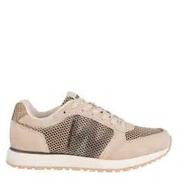 Wehkamp Woden Ronja Icon suède sneakers beige aanbieding