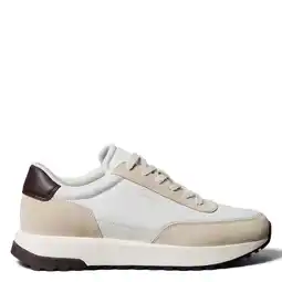 Wehkamp Calvin Klein leren sneakers wit/beige aanbieding