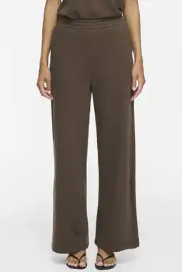 Wehkamp VILA wide leg casual broek - donkerbruin aanbieding