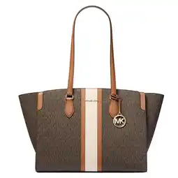 Wehkamp Michael Kors shopper Becca met logoprint donkerbruin aanbieding