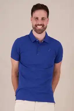 Wehkamp A fish named Fred regular polo blauw aanbieding