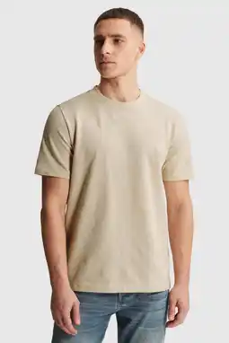 Wehkamp Cast Iron regular T-shirt beige aanbieding
