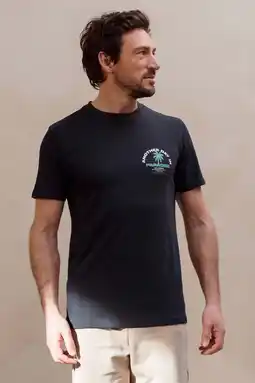 Wehkamp Kultivate regular fit T-shirt met print - donkerblauw aanbieding