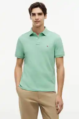 Wehkamp Tommy Hilfiger regular polo lichtgroen aanbieding