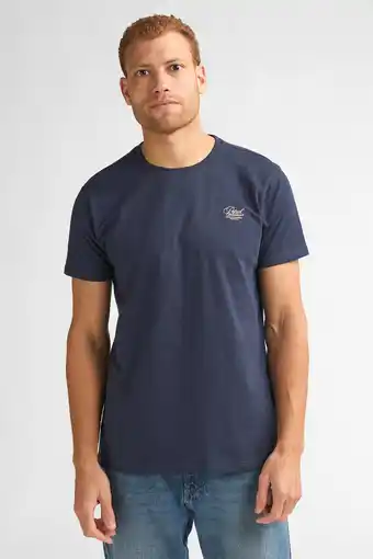 Wehkamp Petrol Industries regular T-shirt donkerblauw aanbieding
