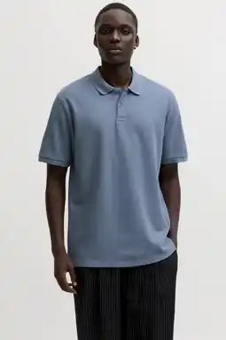 Wehkamp JACK & JONES ESSENTIALS regular polo met textuur blauw aanbieding