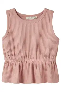 Wehkamp LIL' ATELIER MINI mouwloze top gebreid roze aanbieding