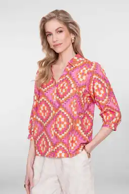 Wehkamp Geisha blouse roze aanbieding