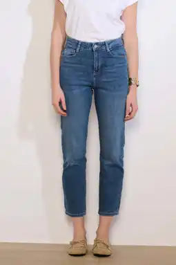 Wehkamp LOLALIZA highwaist regular fit jeans medium blue denim aanbieding