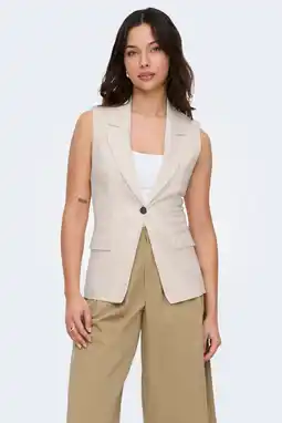 Wehkamp ONLY regular blazer beige aanbieding
