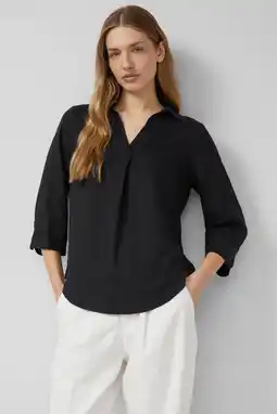 Wehkamp s.Oliver blouse met linnen zwart aanbieding