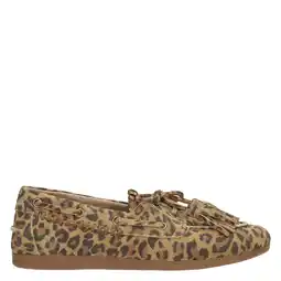 Wehkamp PS Poelman Lira suède bootschoenen met panterprint beige/zwart aanbieding