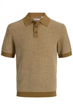 Wehkamp JACK & JONES PREMIUM regular polo gebreid brique aanbieding
