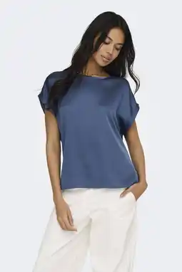 Wehkamp ONLY T-shirt blauw aanbieding
