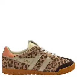 Wehkamp Gola Elan Safari leren sneakers met panterprint beige/zwart aanbieding