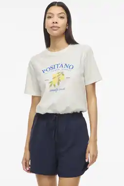 Wehkamp VILA regular fit T-shirt met print - wit aanbieding
