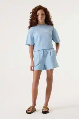 Wehkamp Garcia sweatshort lichtblauw aanbieding