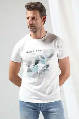 Wehkamp GABBIANO regular T-shirt ecru aanbieding