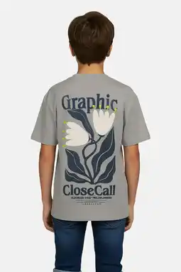 Wehkamp Cars T-shirt met backprint grijs aanbieding