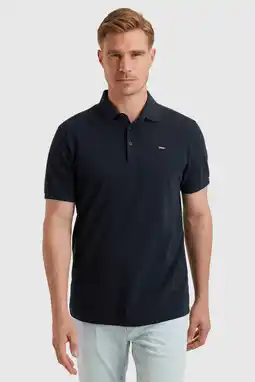 Wehkamp Vanguard regular polo zwart aanbieding