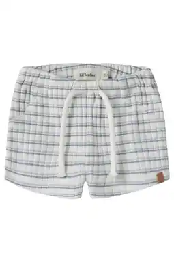 Wehkamp LIL' ATELIER BABY gestreepte casual short gebreid ecru aanbieding
