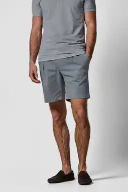 Wehkamp Profuomo relaxed chino short grijsblauw aanbieding