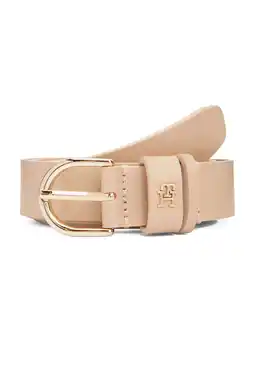 Wehkamp Tommy Hilfiger leren riem Essential Effortless beige aanbieding