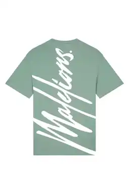 Wehkamp Malelions regular T-shirt met backprint groen aanbieding