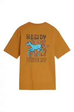 Wehkamp Scotch & Soda regular T-shirt met backprint oker aanbieding