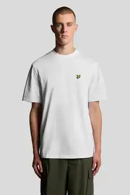 Wehkamp Lyle & Scott regular T-shirt wit aanbieding