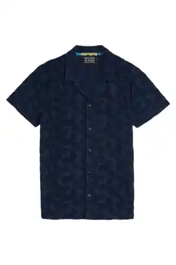 Wehkamp Scotch & Soda regular casual overhemd donkerblauw aanbieding