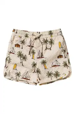 Wehkamp Salted Stories zwemshort offwhite/groen aanbieding
