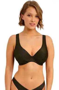 Wehkamp Freya niet-voorgevormde beugel bikinitop Arizona Wave met lurex zwart aanbieding