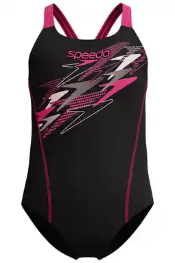 Wehkamp Speedo EnduraFlex sportbadpak Medley Logo Medalist zwart/roze aanbieding
