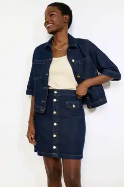 Wehkamp LOLALIZA denim spijkerrok dark blue denim aanbieding