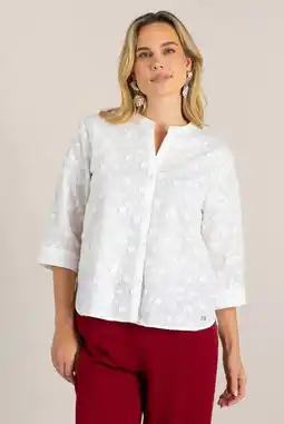 Wehkamp Ivy Beau blouse wit broderie aanbieding
