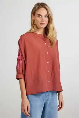 Wehkamp Didi blouse roodbruin aanbieding