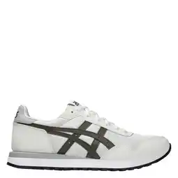 Wehkamp ASICS Tiger Runner II sneakers wit/donkerbruin aanbieding