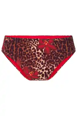 Wehkamp LingaDore bikinibroekje bruin/rood aanbieding