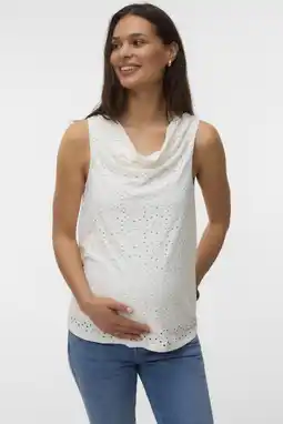 Wehkamp VERO MODA MATERNITY zwangerschaps top ajour wit aanbieding