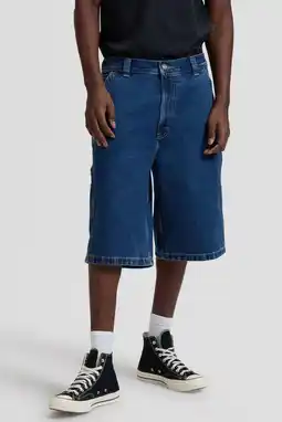 Wehkamp Lee short dark blue denim aanbieding