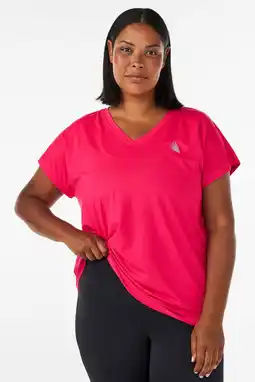 Wehkamp ACTIVE By Zizzi Plus Size sport T-shirt koraalrood aanbieding